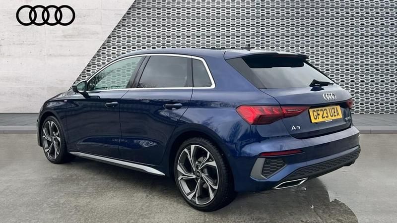 Used Audi A3 S-Line 150 HP (110 kW) 2023 Blue Sedan