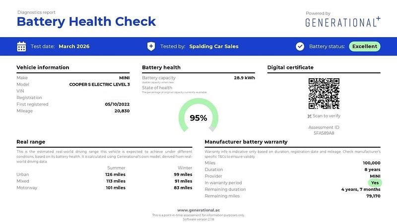 Used Mini Cooper S Hatch 135 kW (184 HP) 2022 Blue Hatchback