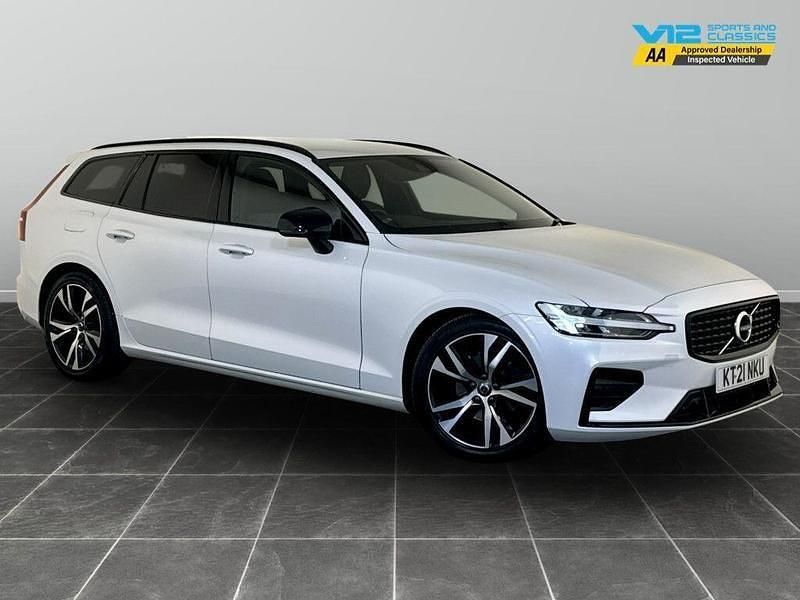 White Used 2021 Volvo V60 R-Design Estate | £20,695 (Good price) - Image 1/3