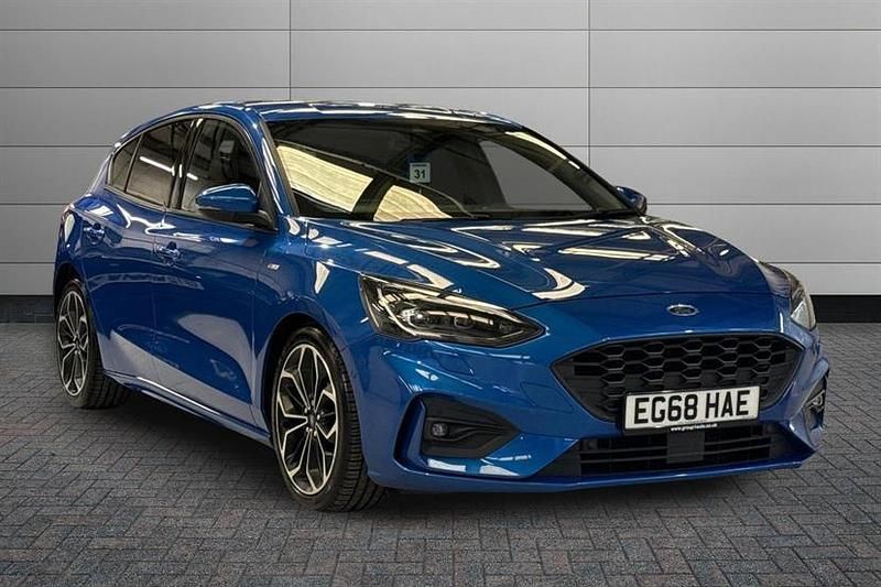 Used Ford Focus ST-Line X 150 HP (110 kW) 2019 Blue Hatchback