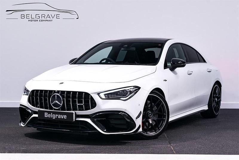Used Mercedes CLA45 AMG AMG 421 HP (309 kW) 2023 White Coupe