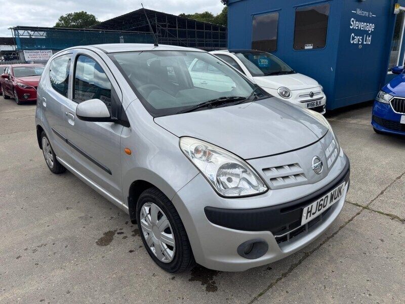 Silver Used 2010 Nissan Pixo N-TEC Hatchback | £1,695 (Fair price) - Image 1/4