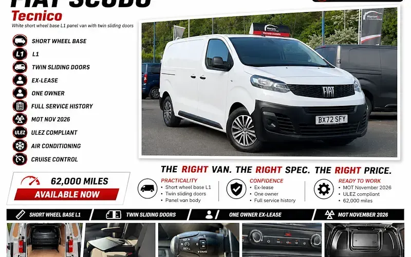 Used Fiat Scudo 120 HP (88 kW) 2022 Van