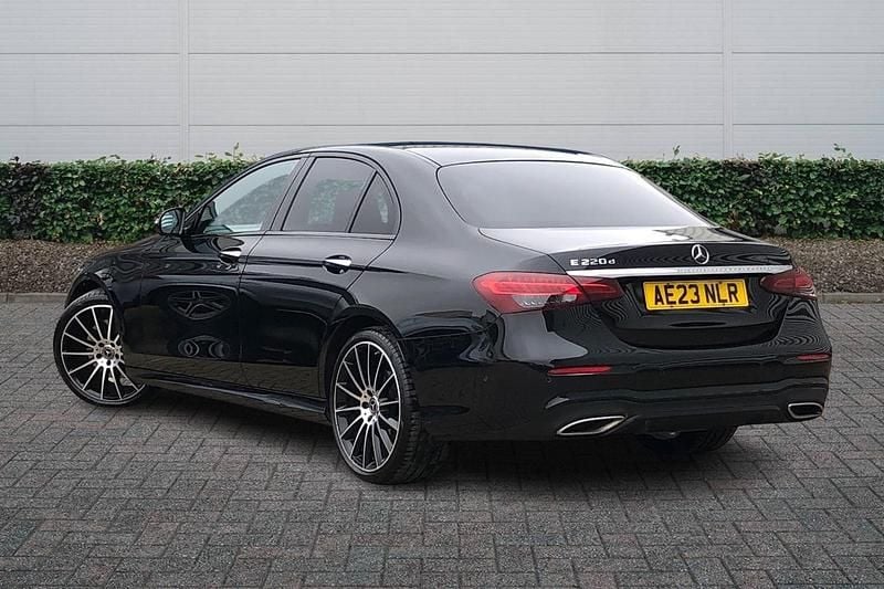 Used Mercedes E200 AMG line 200 HP (147 kW) 2023 Black Sedan