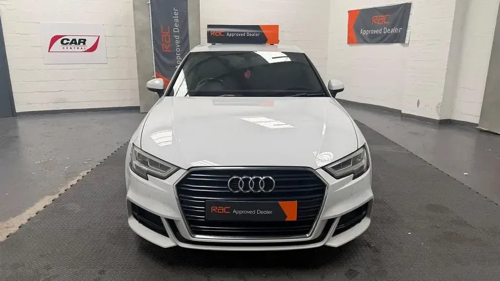 Used Audi A3 S-Line 184 HP (135 kW) 2017 White Hatchback