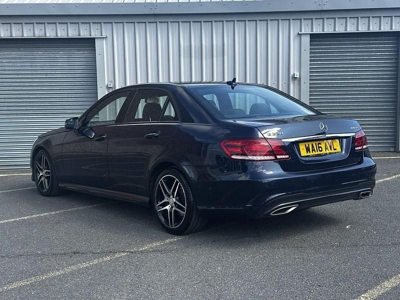 Used Mercedes E220 AMG 177 HP (130 kW) 2016 Blue Sedan