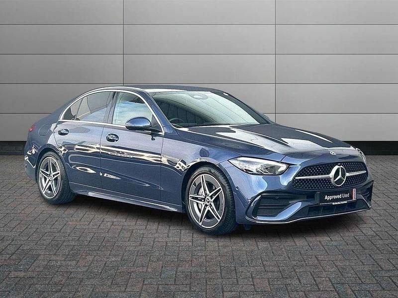 Blue Used 2024 Mercedes C200 AMG line Sedan | £28,795 (Good price) - Image 1/4