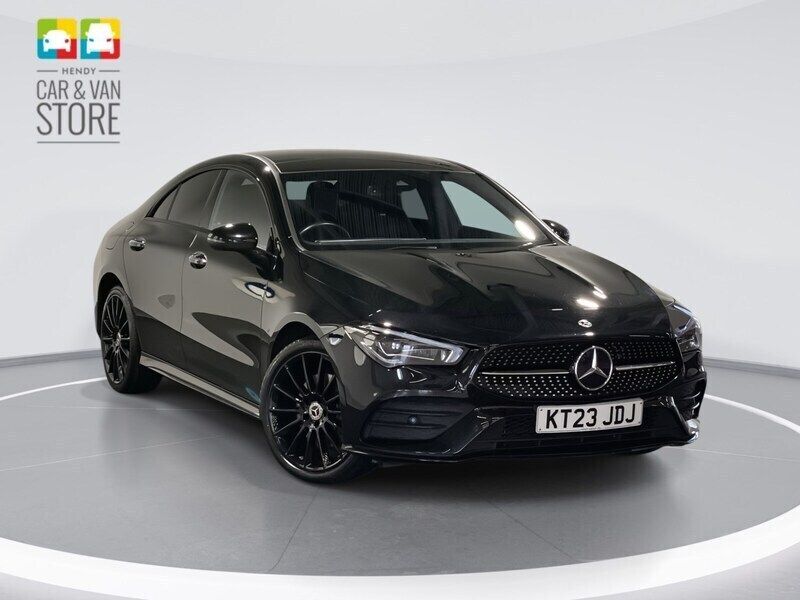 Black Used 2023 Mercedes CLA250e AMG Line Premium Plus Sedan | £27,399 (Fair price) - Image 1/4