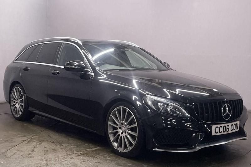 Black Used 2017 Mercedes C220 AMG line Estate | £12,999 (Fair price) - Image 1/1