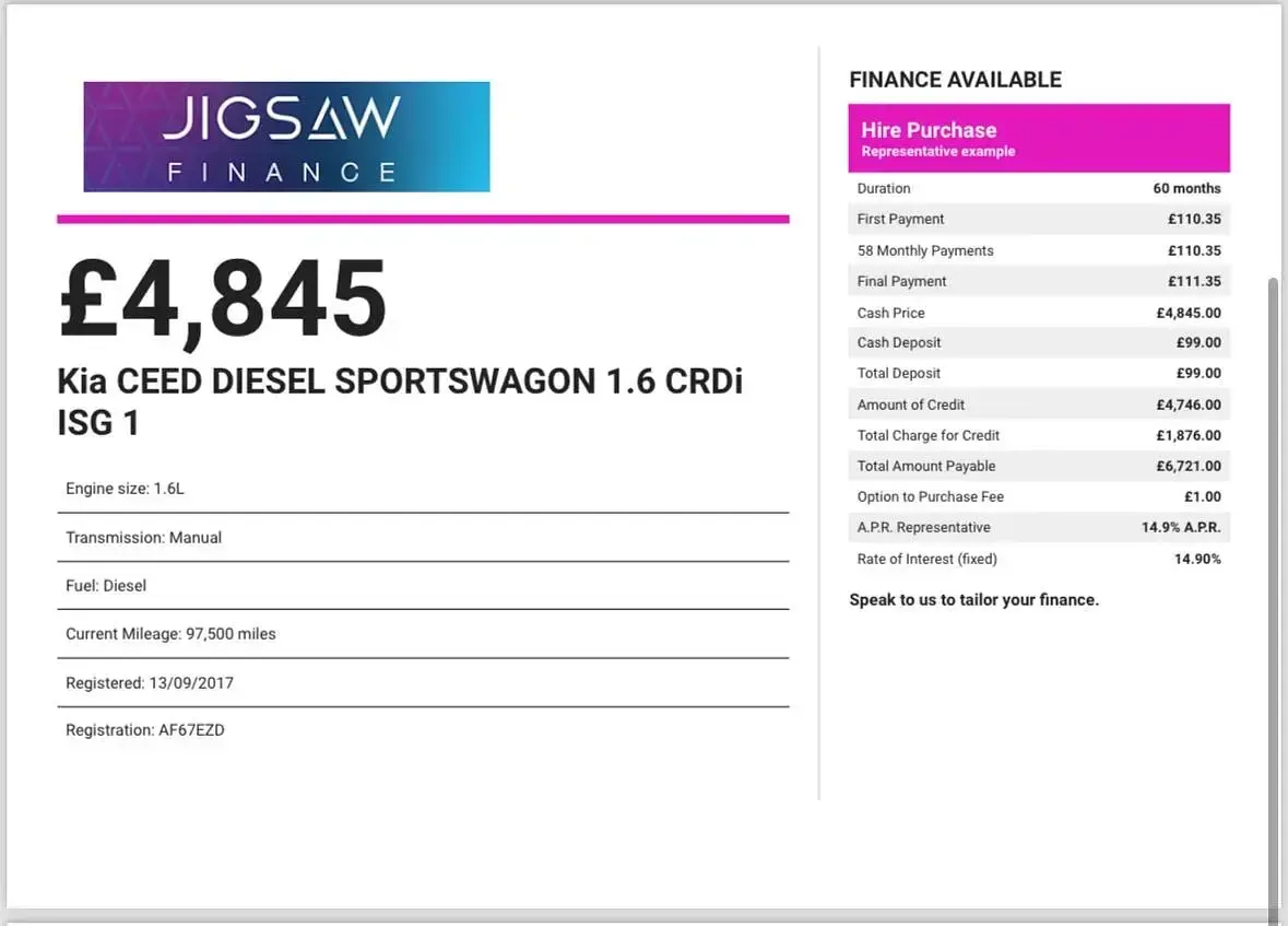 Used Kia Ceed Sportswagon 136 HP (100 kW) 2017 Silver Estate