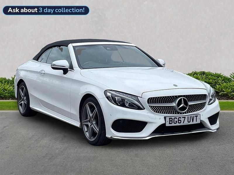 White Used 2017 Mercedes C200 AMG line Cabriolet | £17,299 (Fair price) - Image 1/4