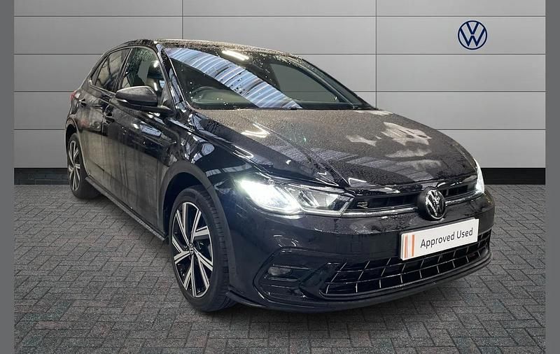 Black Used 2022 VW Polo R-line Hatchback | £18,965 (A bit pricey) - Image 1/4