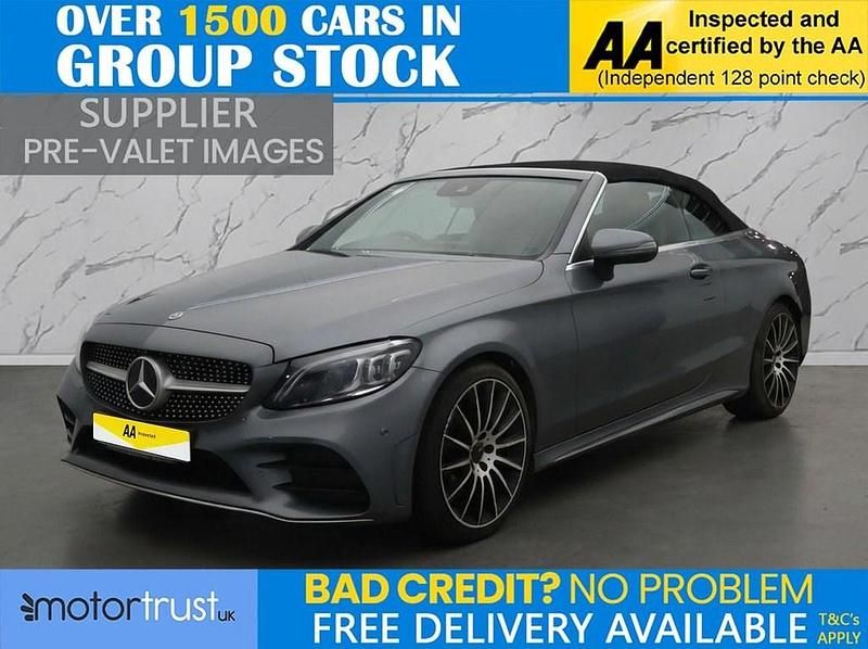 Grey Used 2019 Mercedes C300 AMG line Cabriolet | £16,595 (Good price) - Image 1/4