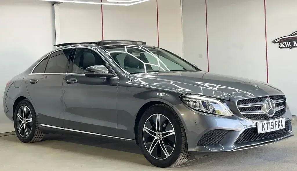 Used Mercedes C200 Premium Plus 2019 Grey Sedan