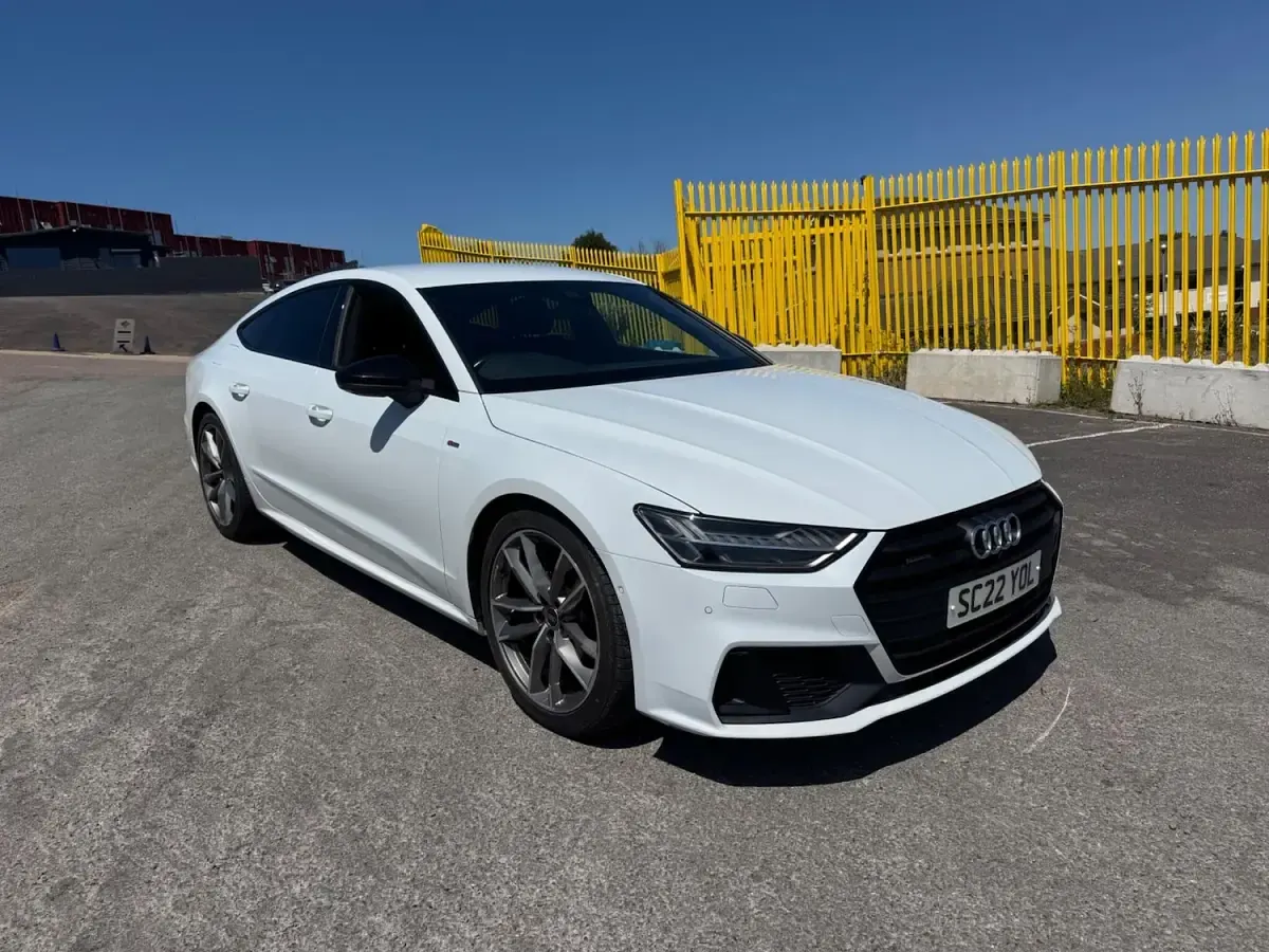 Used Audi A7 Sportback Black Edition 204 HP (150 kW) 2022 White Hatchback