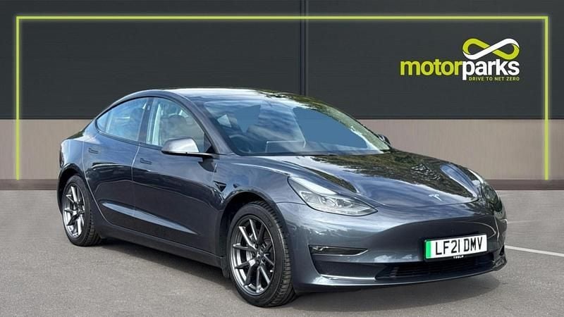 Grey metallic Used 2021 Tesla Model 3 Long Range Sedan | £17,650 (Fair price) - Image 1/2