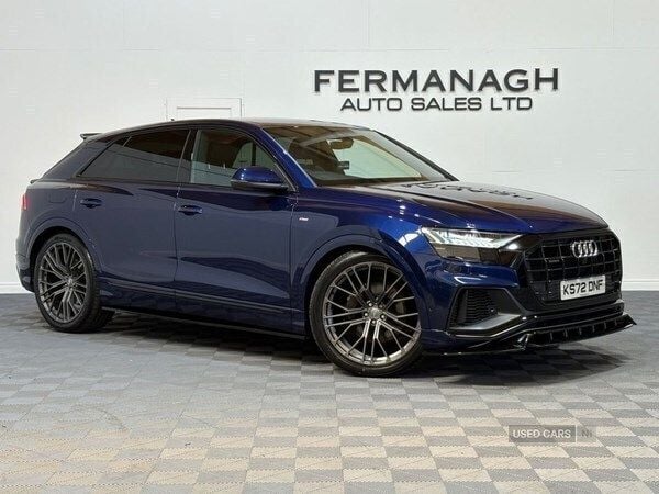Blue Used 2023 Audi Q8 S-Line SUV | £49,990 - Image 1/4