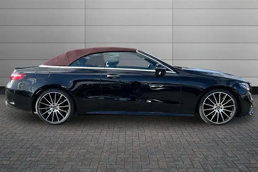 Used Mercedes E300 AMG line 245 HP (180 kW) 2021 Black Cabriolet