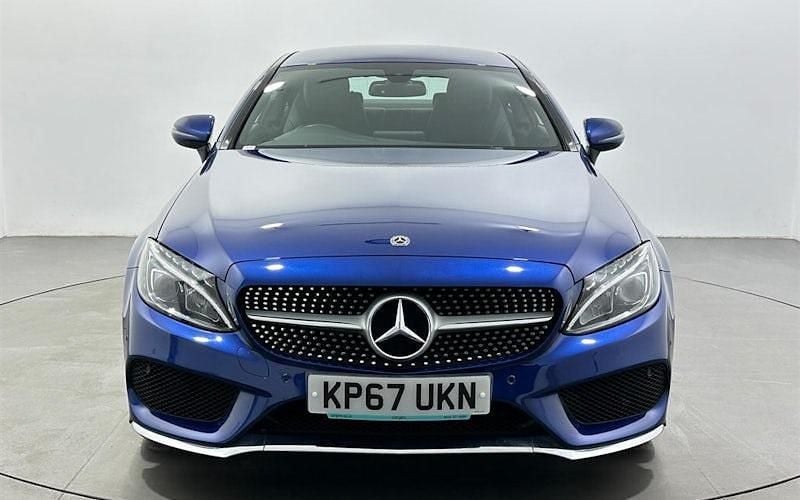 Used Mercedes C200 AMG line 184 HP (135 kW) 2017 Blue Coupe