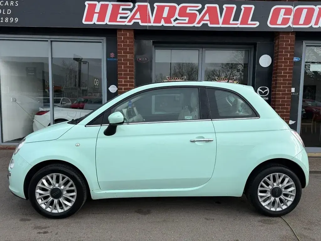Used Fiat 500 Lounge 69 HP (50 kW) 2014 Green Hatchback