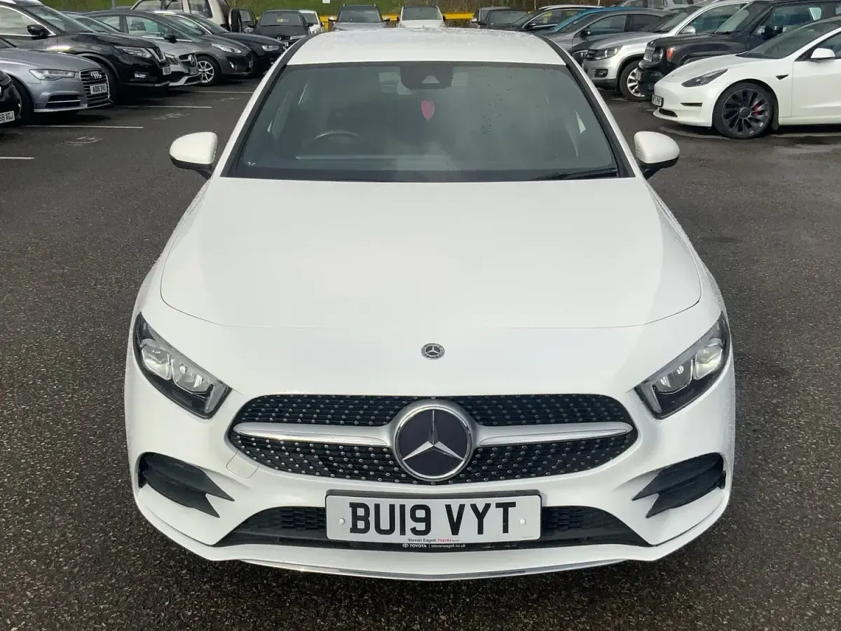 Used Mercedes A200 AMG line 150 HP (110 kW) 2019 White Hatchback