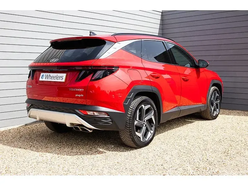 Used Hyundai Tucson Premium 2021 Engine red SUV