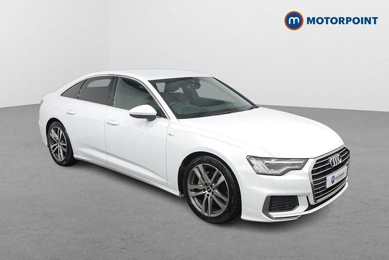 White Used 2021 Audi A6 S-Line Sedan | £21,749 (Good price) - Image 1/4