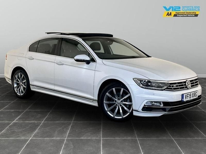 White Used 2019 VW Passat R-line Sedan | £19,195 (A bit pricey) - Image 1/2