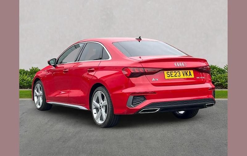 Used Audi A3 S-Line 150 HP (110 kW) 2023 Red Sedan