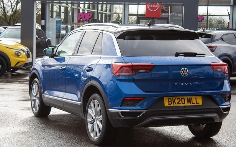 Used VW T-Roc SEL 150 HP (110 kW) 2020 Blue SUV