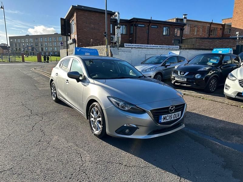 Silver Used 2015 Mazda 3 Hatchback | £3,495 (Fair price) - Image 1/4