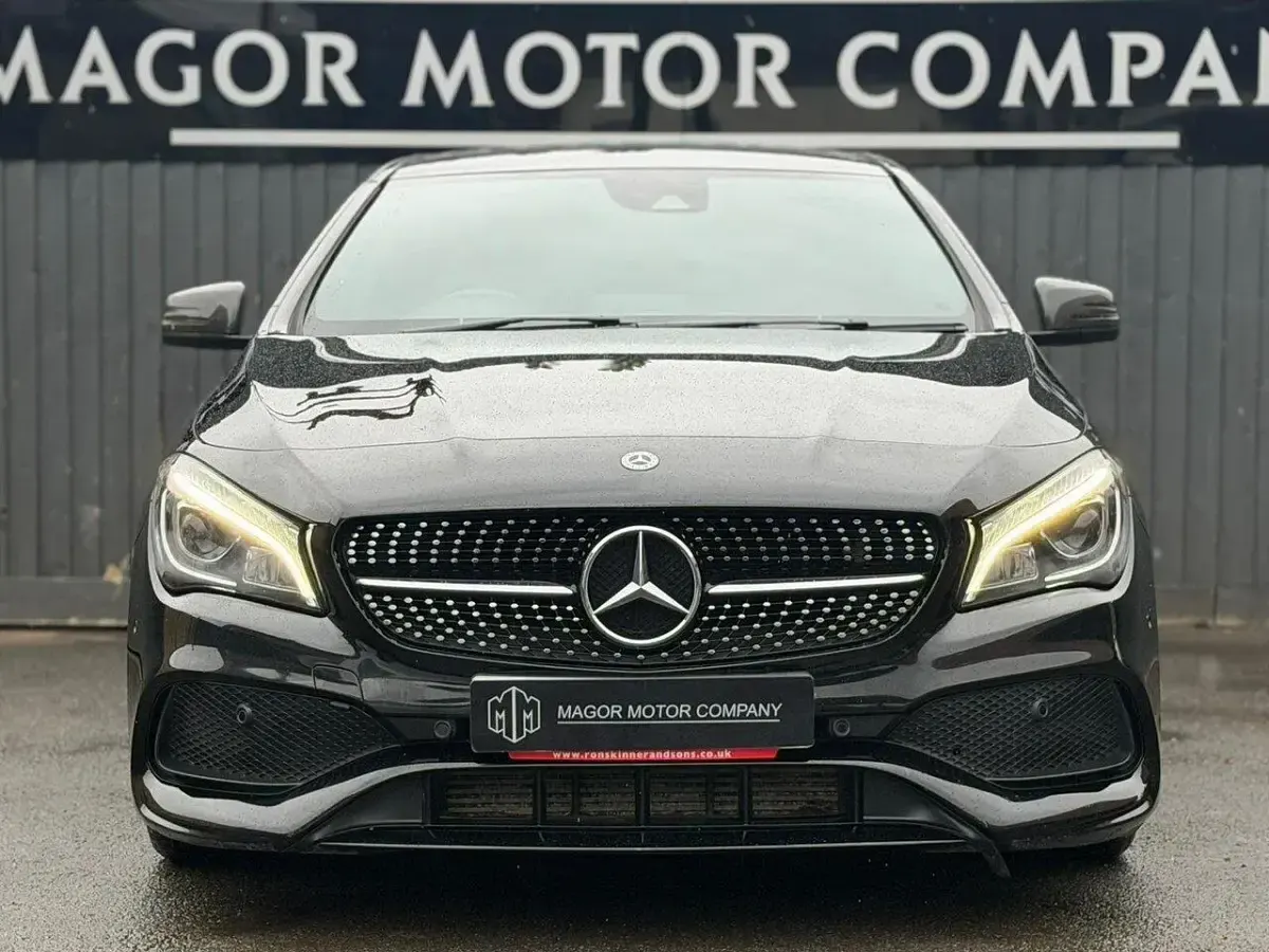 Used Mercedes CLA220 AMG line 177 HP (130 kW) 2018 Black Coupe