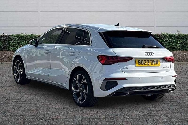 Used Audi A3 S-Line 110 HP (80 kW) 2023 White Sedan