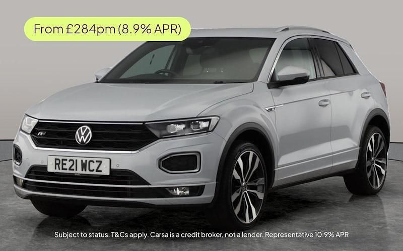 Silver Used 2021 VW T-Roc R-line SUV | £20,039 (Fair price) - Image 1/3