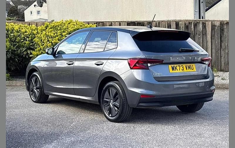 Used Skoda Fabia Colour Edition 94 HP (69 kW) 2023 Graphite grey metallic body / black magic pearl effect roof Hatchback