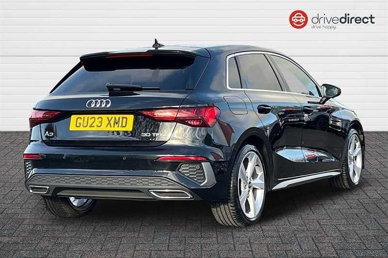 Used Audi A3 S-Line 2023 Black Sedan