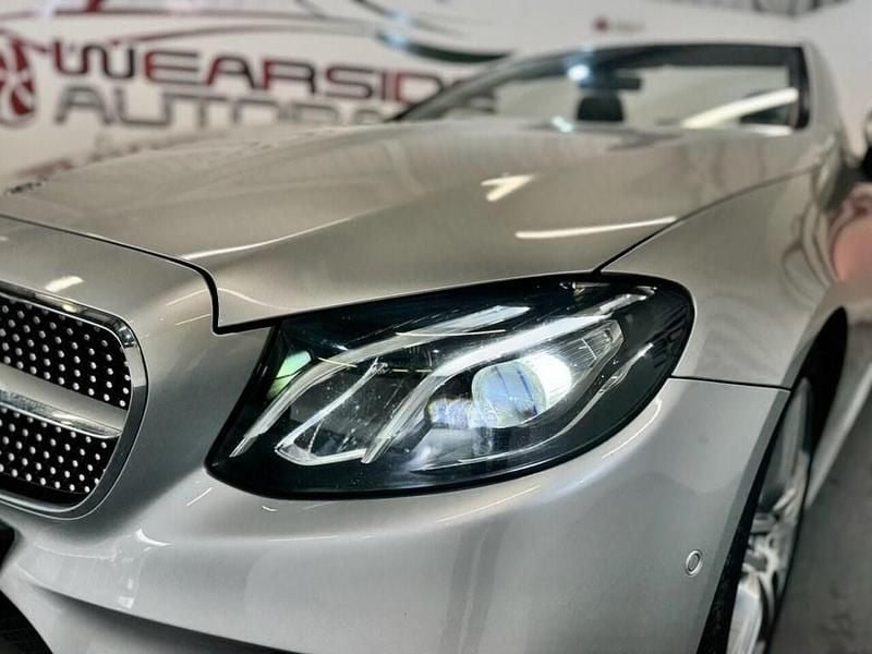 Used Mercedes E220 AMG line 194 HP (142 kW) 2019 Silver Cabriolet