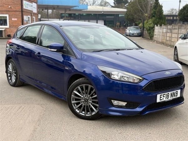 Blue Used 2018 Ford Focus ST-Line Hatchback | £9,395 (Super price) - Image 1/1