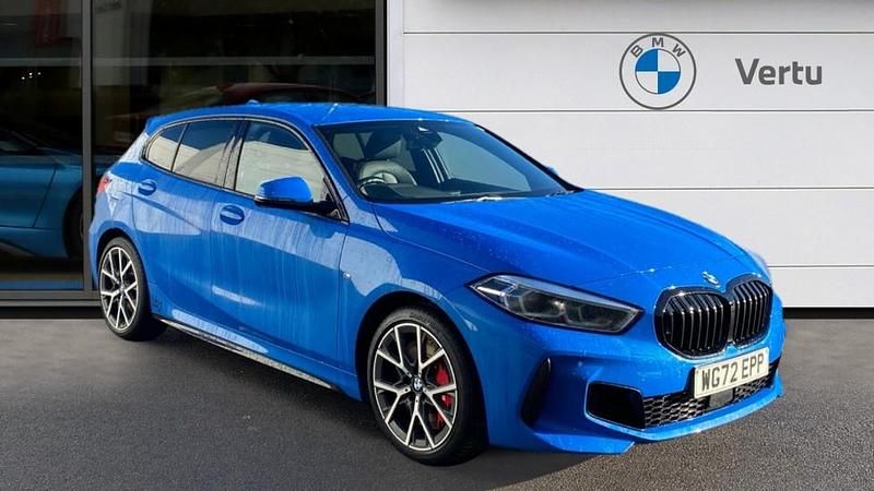 Blue Used 2022 BMW 128 Shadowline Hatchback | £24,251 (Fair price) - Image 1/4