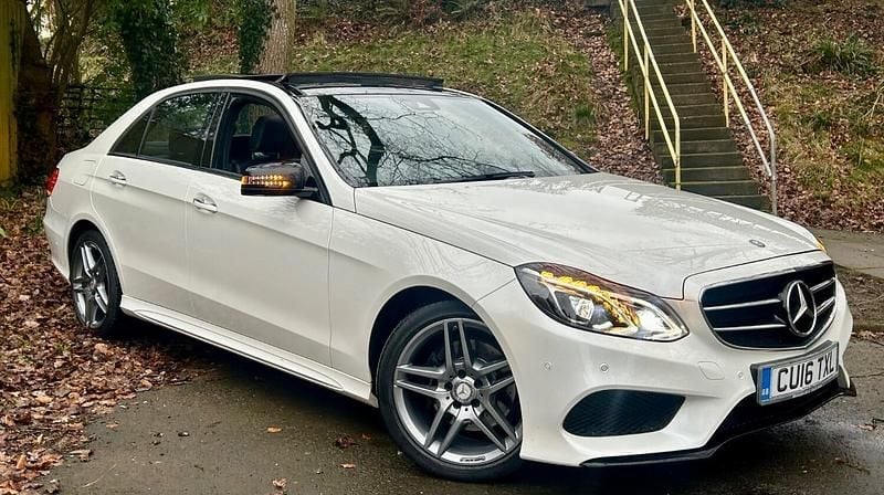 White Used 2016 Mercedes E220 AMG Sedan | £15,999 (Fair price) - Image 1/4