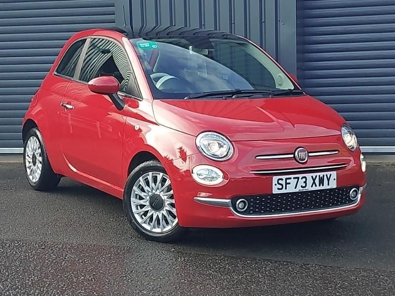 Red Used 2023 Fiat 500 Hatchback | £10,998 (Fair price) - Image 1/4