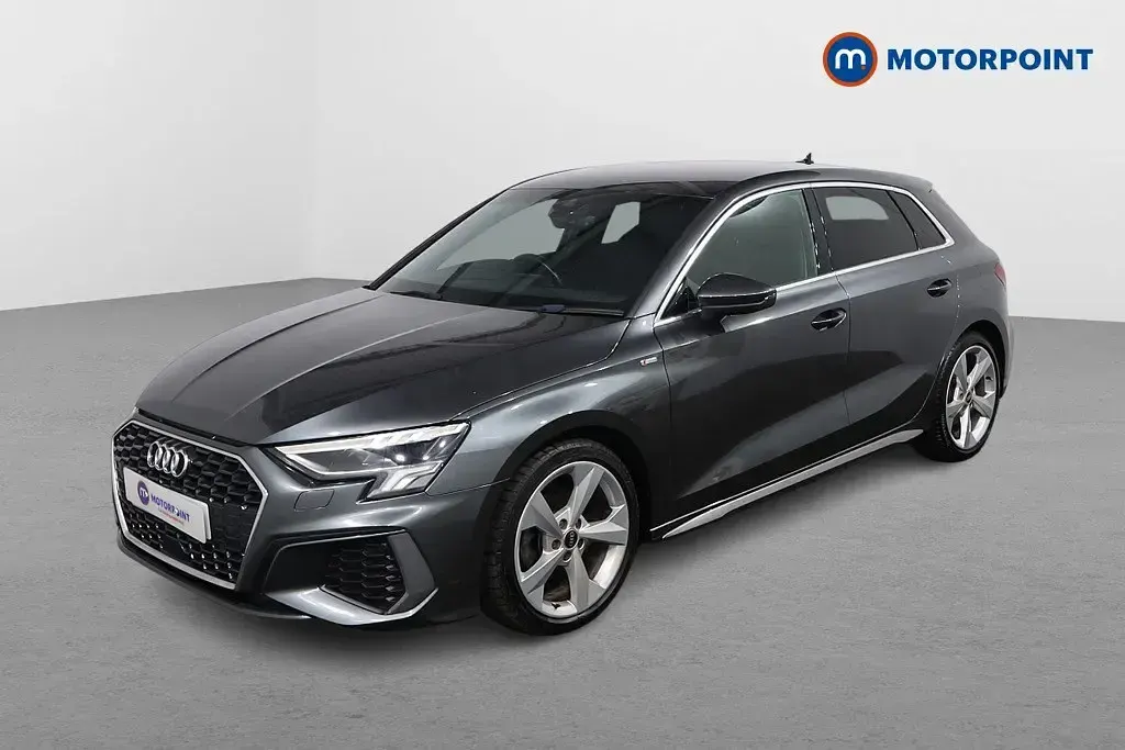 Begagnad Audi A3 S-Line 2021 Grå Sedan