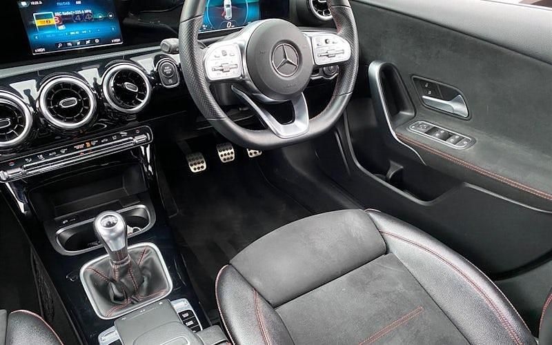 Used Mercedes A180 AMG line 136 HP (100 kW) 2019 Red Hatchback