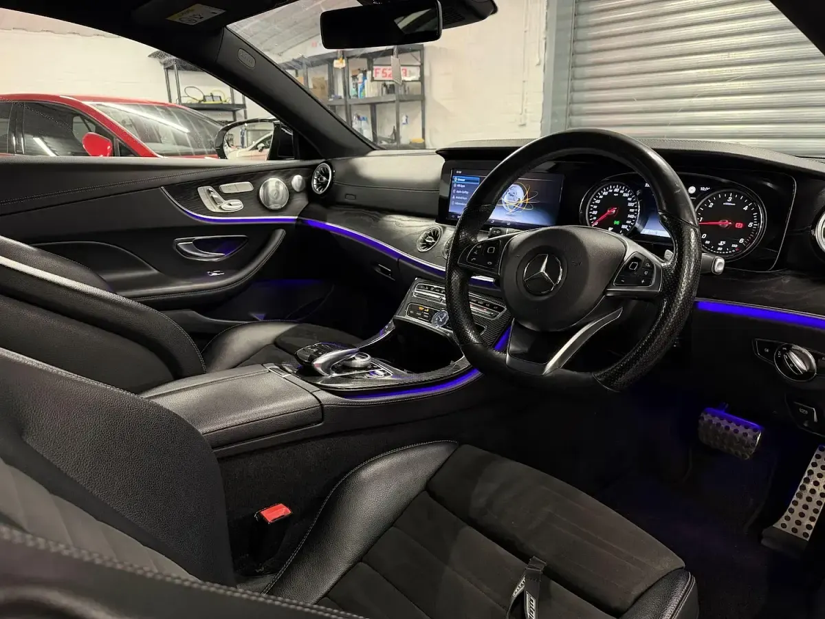 Used Mercedes E220 AMG Line Premium Plus 2017 White Coupe