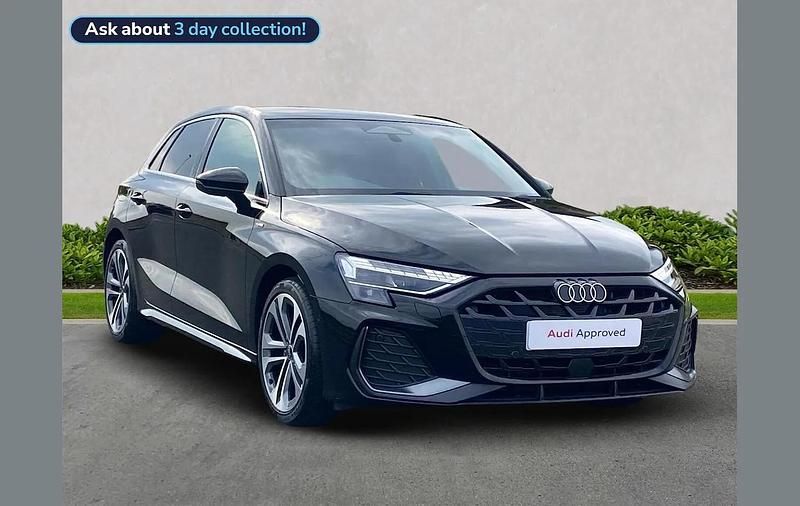 Used Audi A3 S-Line 147 HP (108 kW) 2025 Black Hatchback