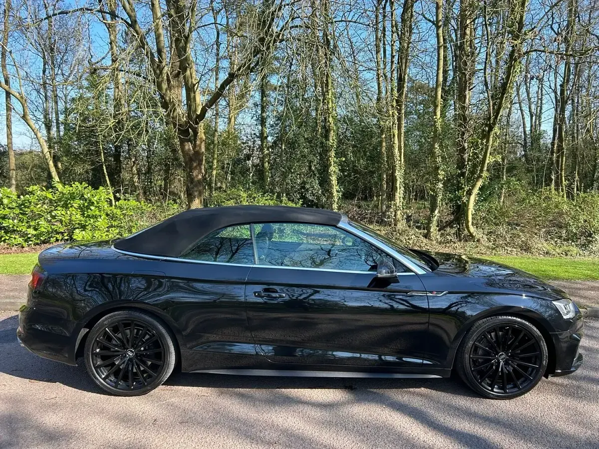 Used Audi A5 Cabriolet S-Line 252 HP (185 kW) 2017 Black Cabriolet