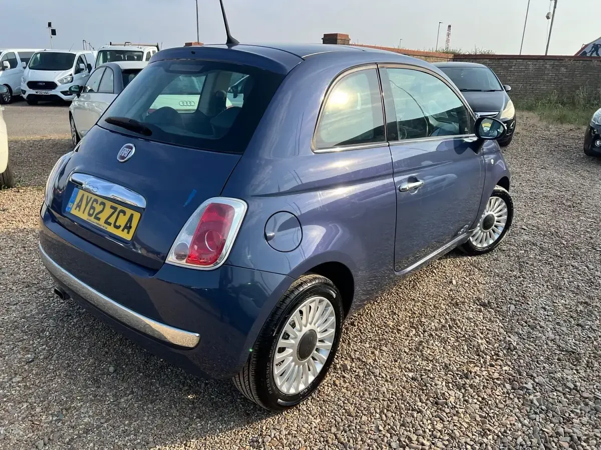 Used Fiat 500 Lounge 69 HP (50 kW) 2012 Blue Hatchback