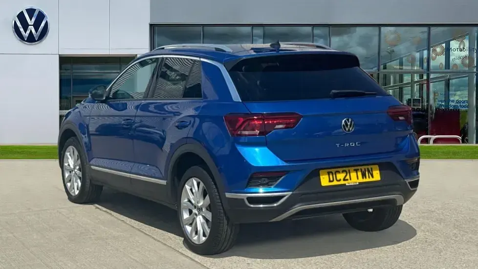 Used VW T-Roc SEL 150 HP (110 kW) 2021 Ravenna blue SUV