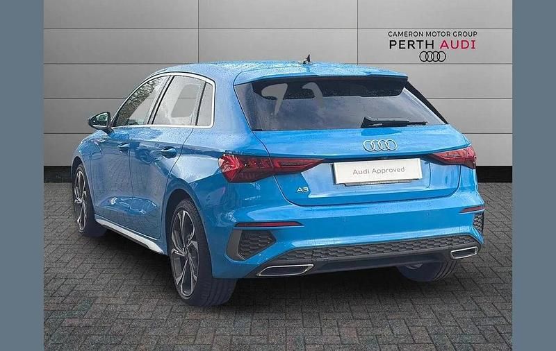Used Audi A3 S-Line 148 HP (108 kW) 2023 Blue Sedan