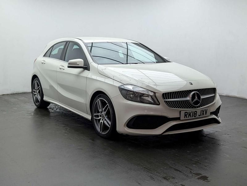 Used Mercedes A200 AMG line 2018 White Hatchback
